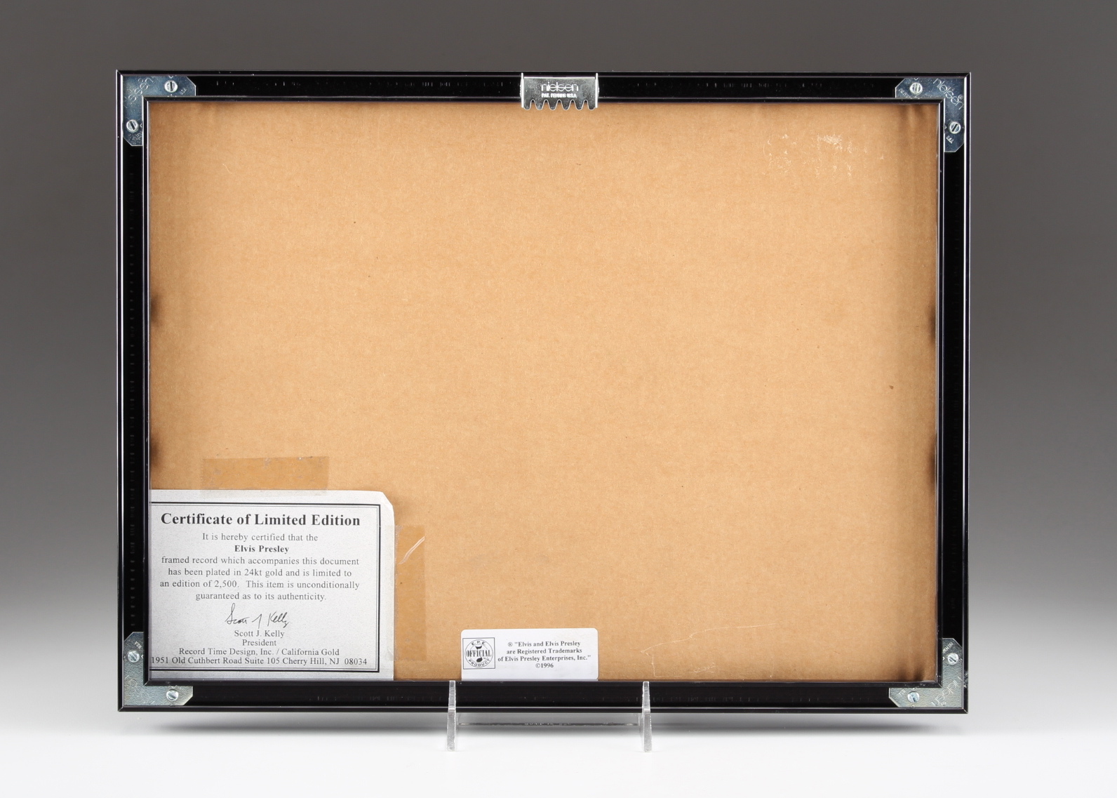 Limited Edition 24 KT Gold-Plated Elvis Presley Record