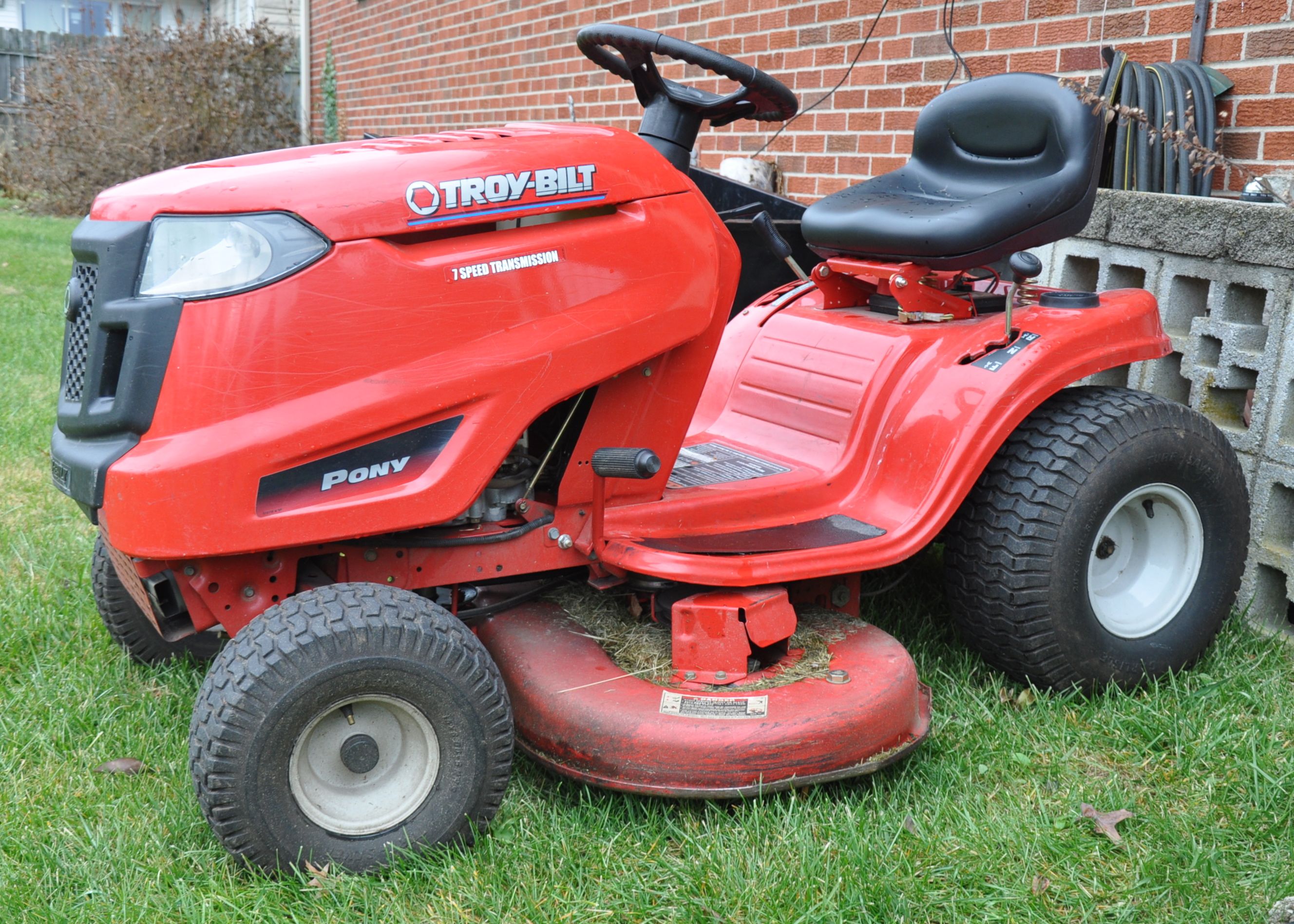 Troy-Bilt Pony Lawn Tractor with Trailer