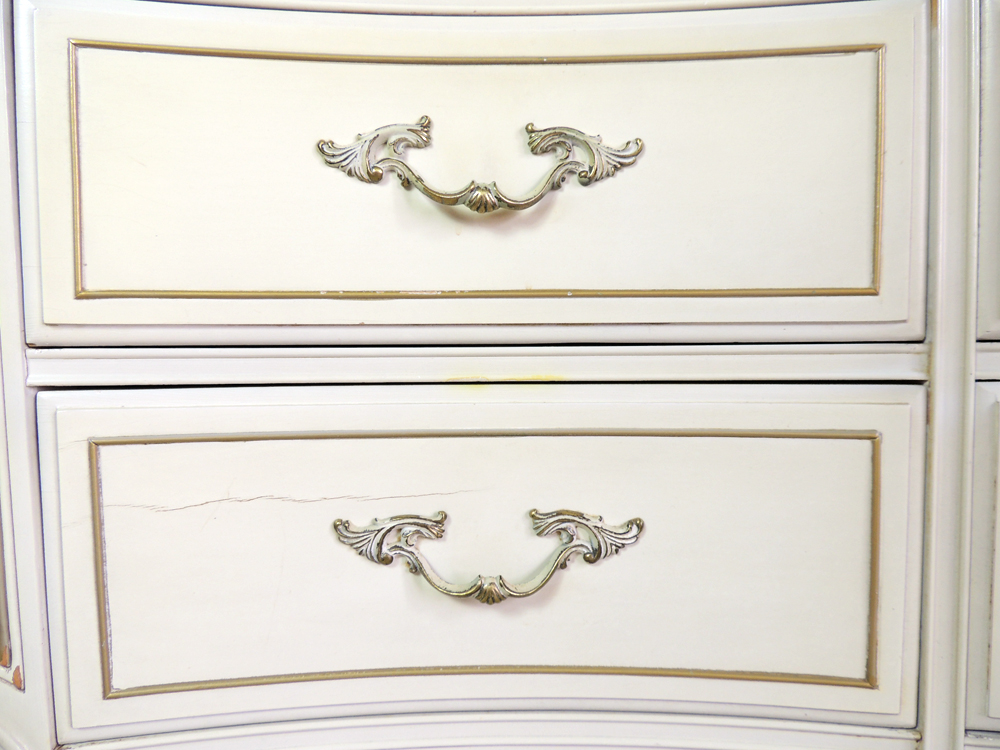 Thomasville French Provincial Triple Dresser with Mirror