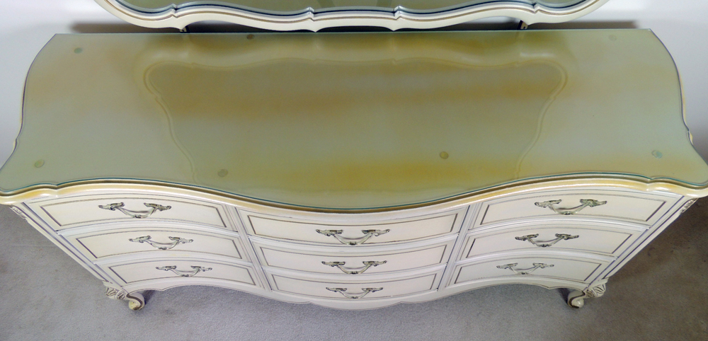 Thomasville French Provincial Triple Dresser with Mirror