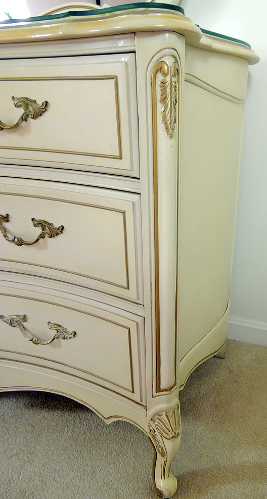 Thomasville French Provincial Triple Dresser with Mirror