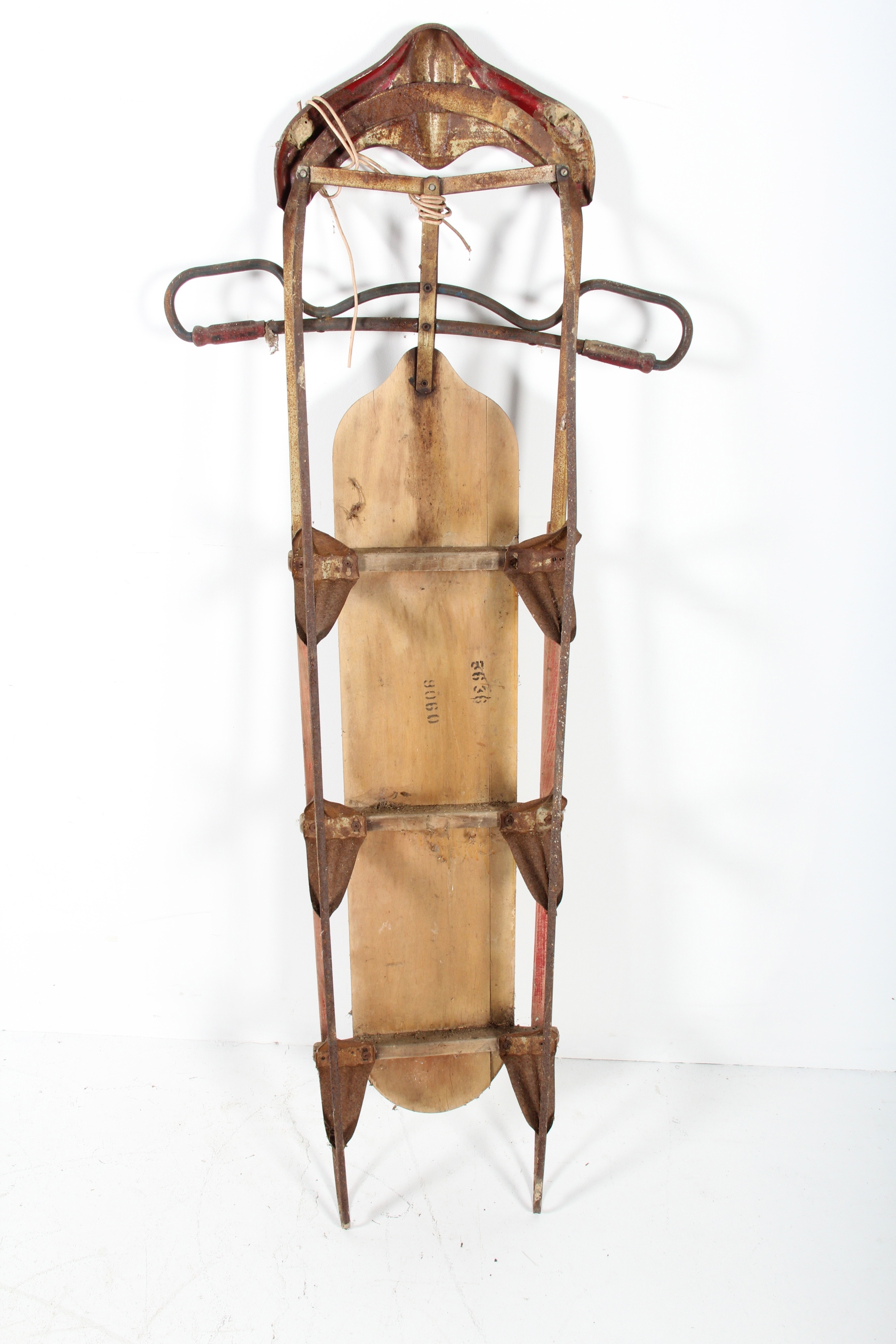 Pair of Vintage Wood and Metal Runner Sleds