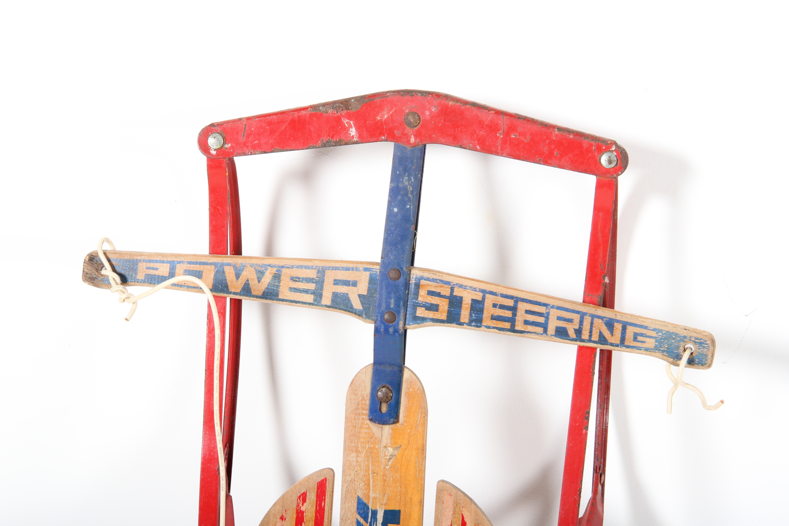 Pair of Vintage Wood and Metal Runner Sleds