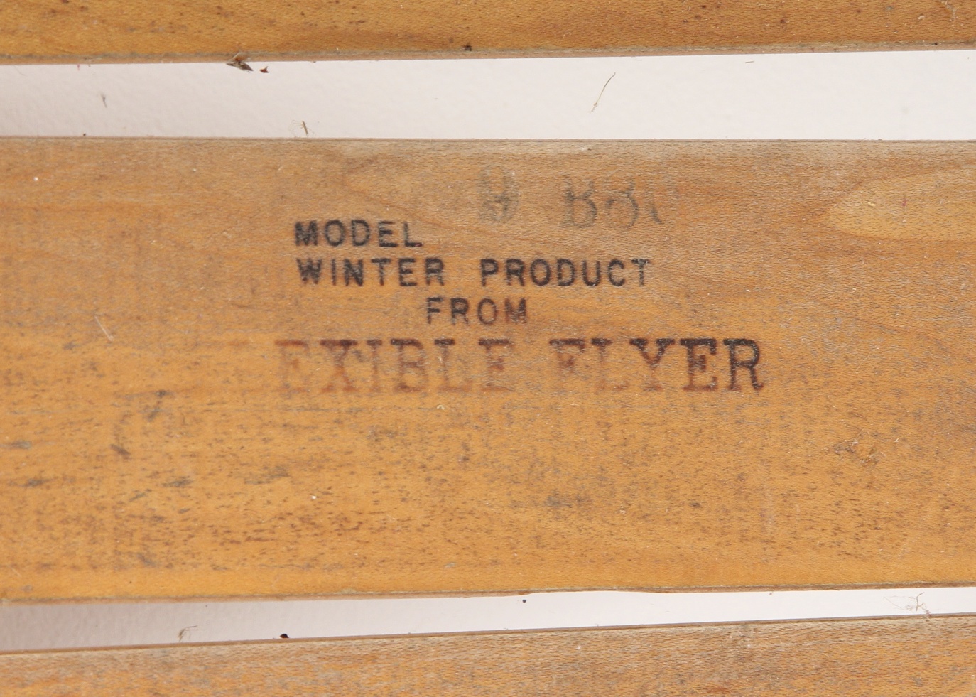 Pair of Vintage Wood and Metal Runner Sleds