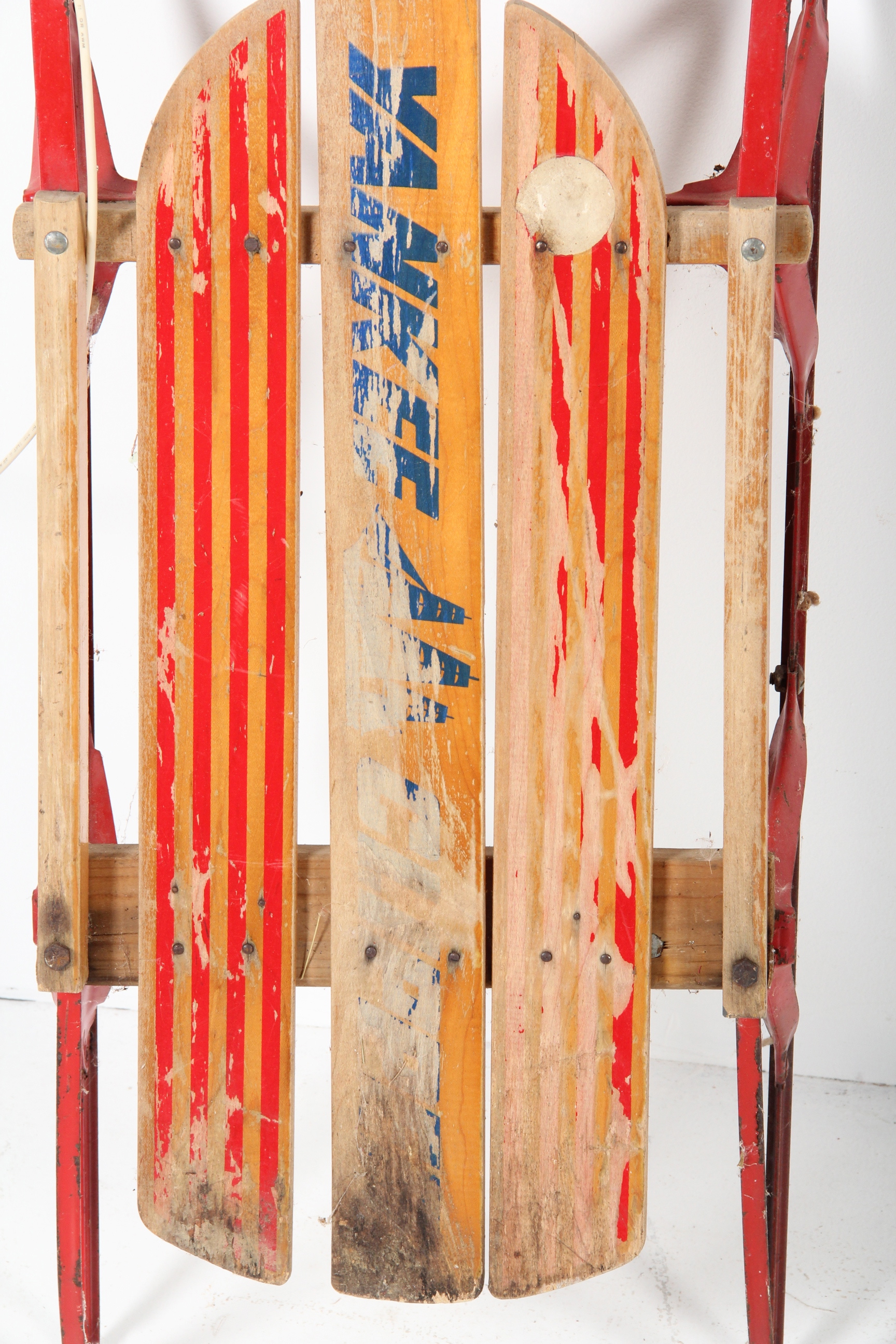 Pair of Vintage Wood and Metal Runner Sleds