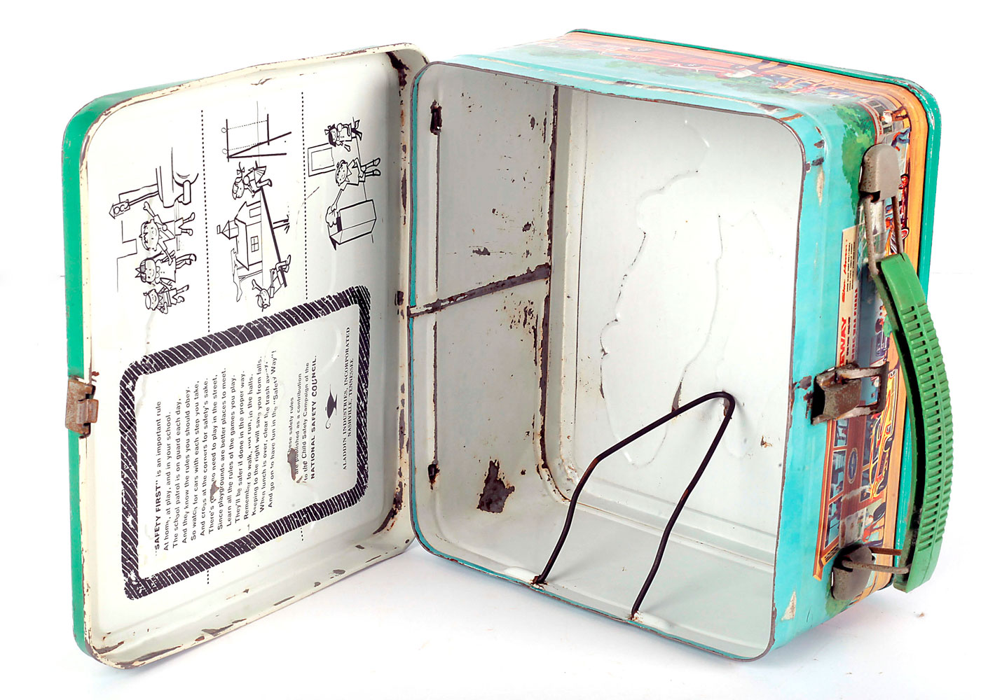 Vintage Drag Strip Metal Lunch Box