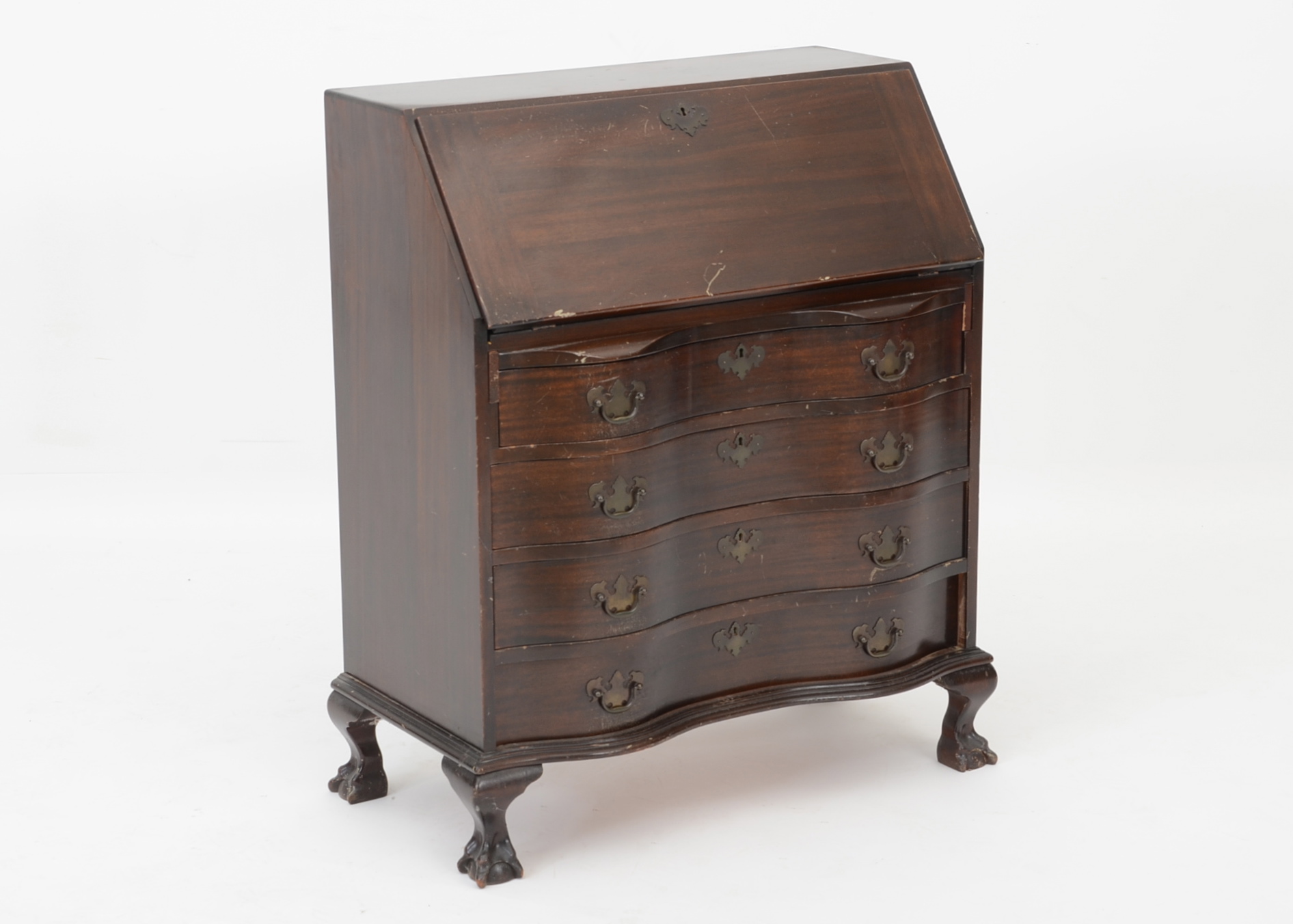 Mahogany Drop-Front Desk