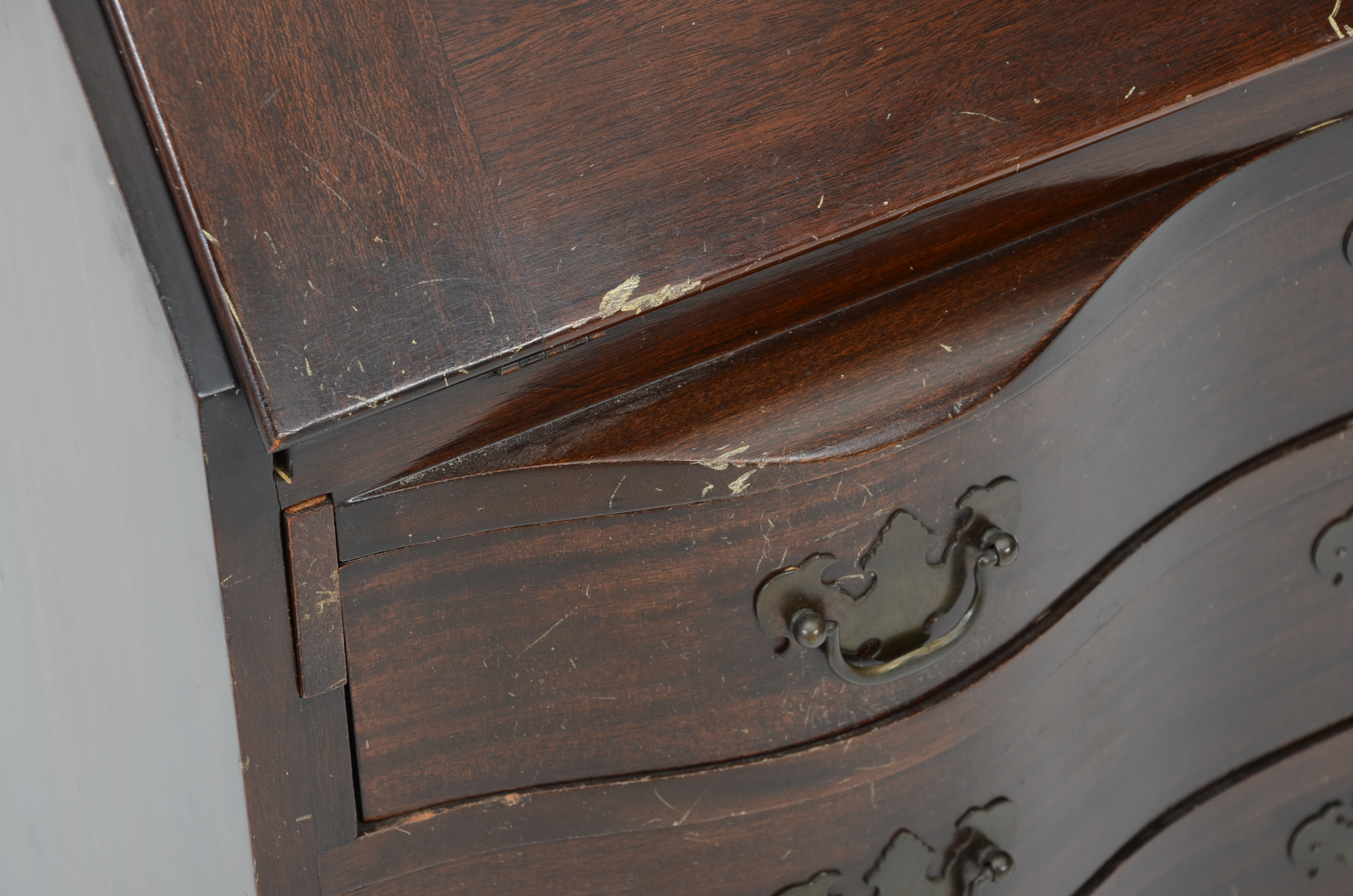 Mahogany Drop-Front Desk