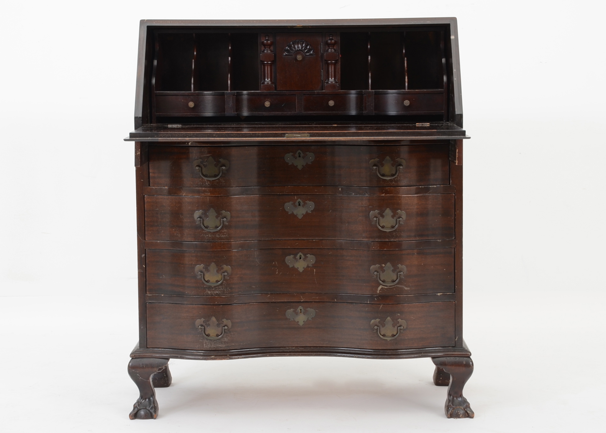 Mahogany Drop-Front Desk