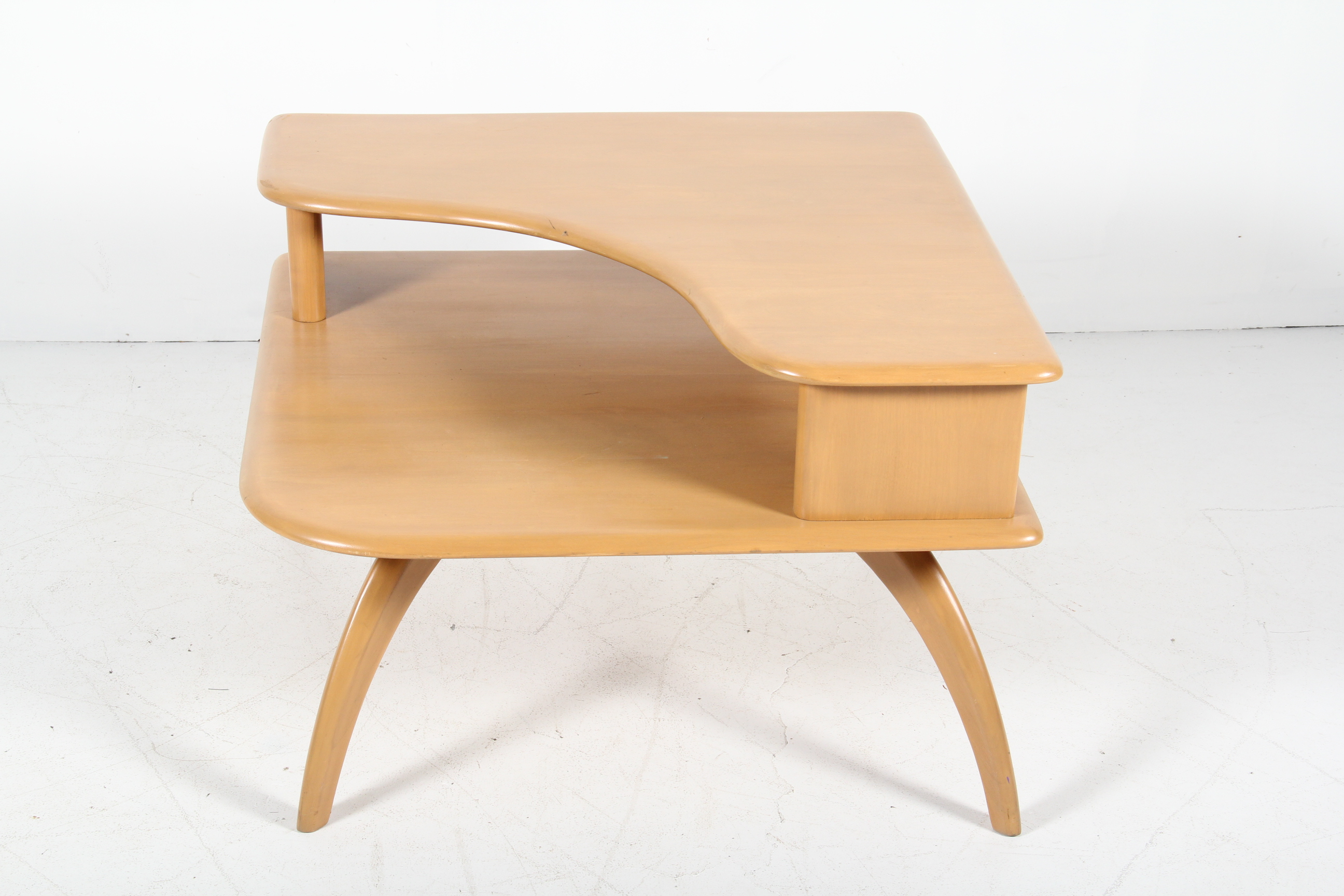 Heywood Wakefield 938 Two Tiered Corner Table