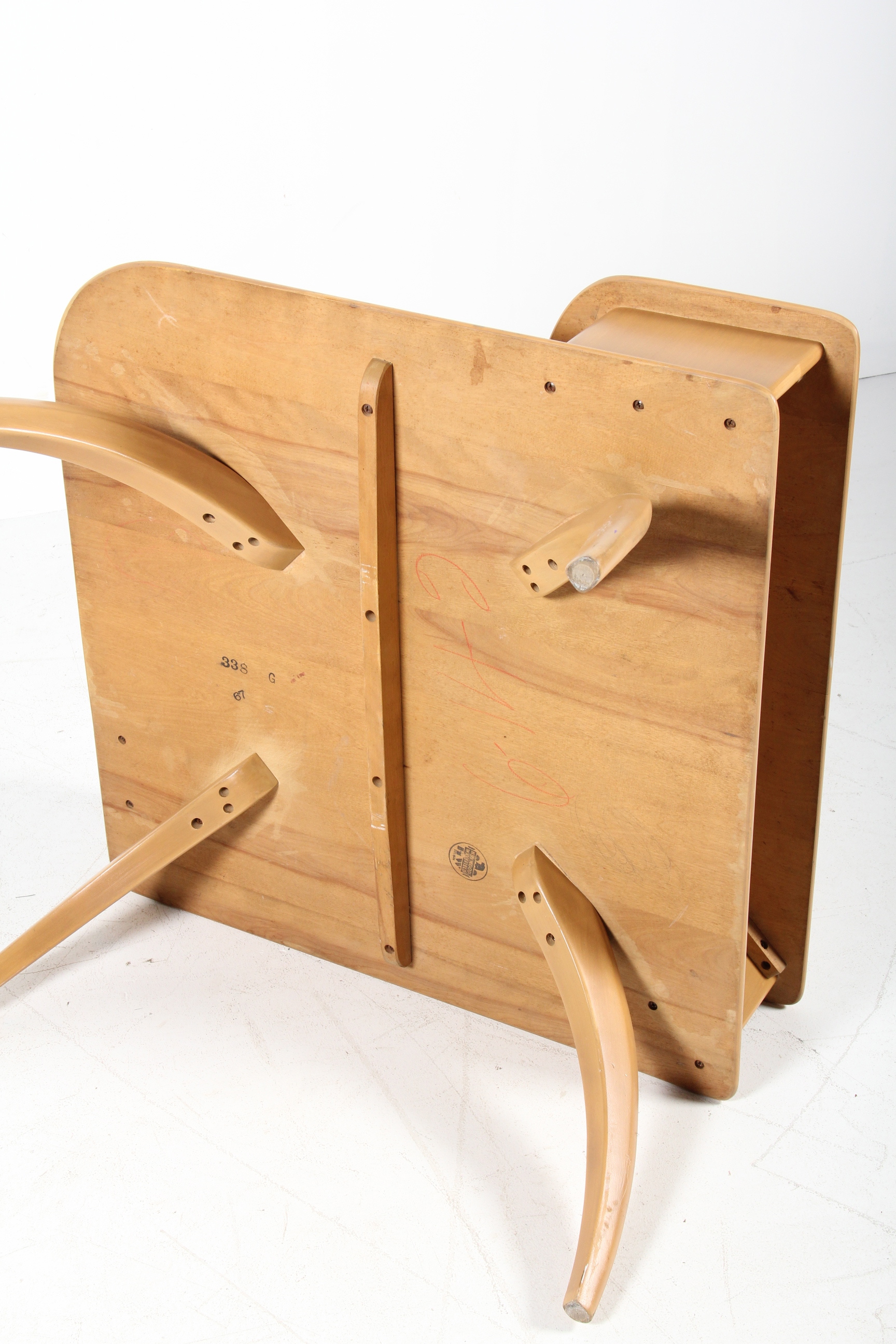 Heywood Wakefield 938 Two Tiered Corner Table