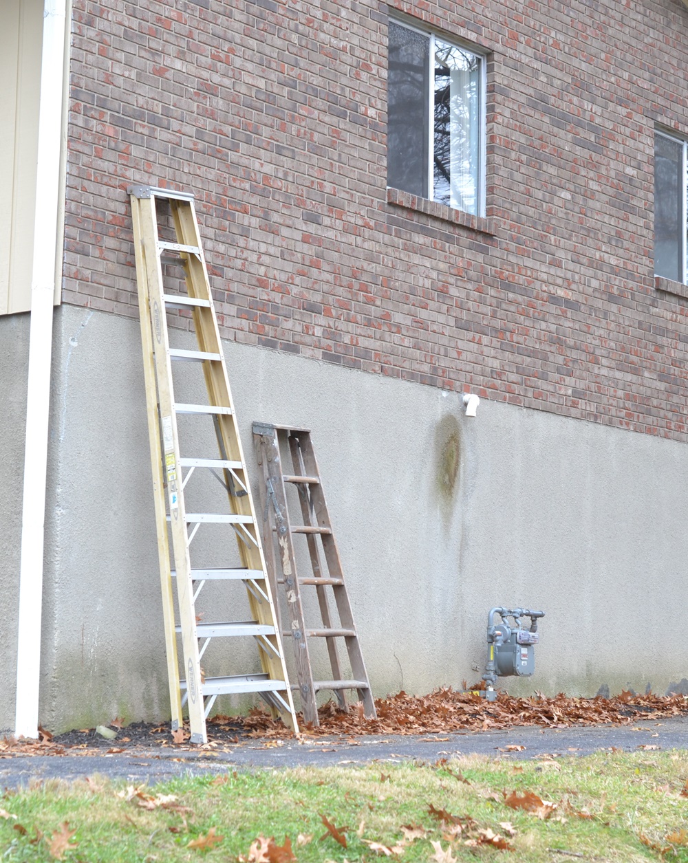 Werner Eight Foot Aluminum Step Ladder & Wooden Step Ladder