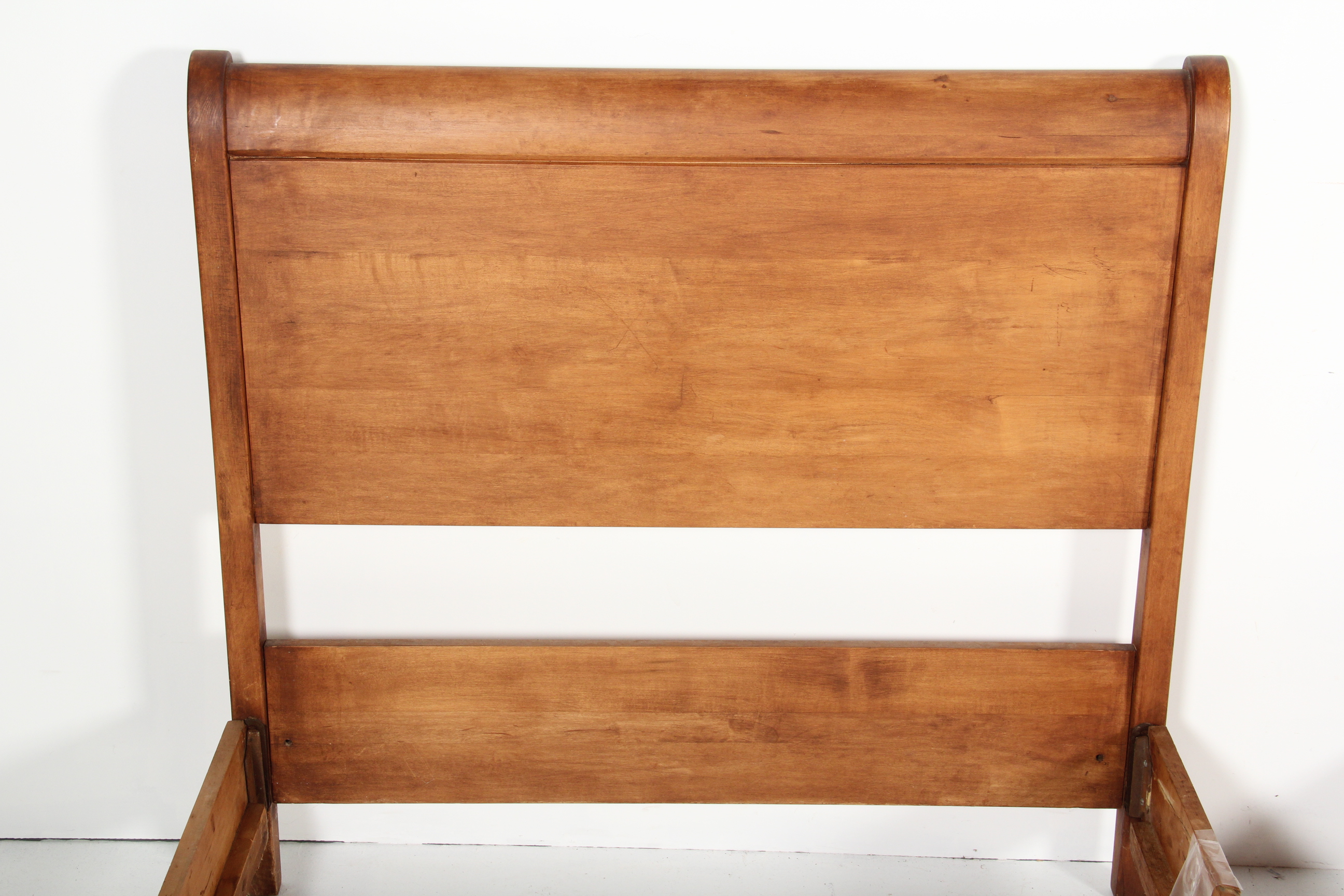 Pair of Maple Sleigh Beds