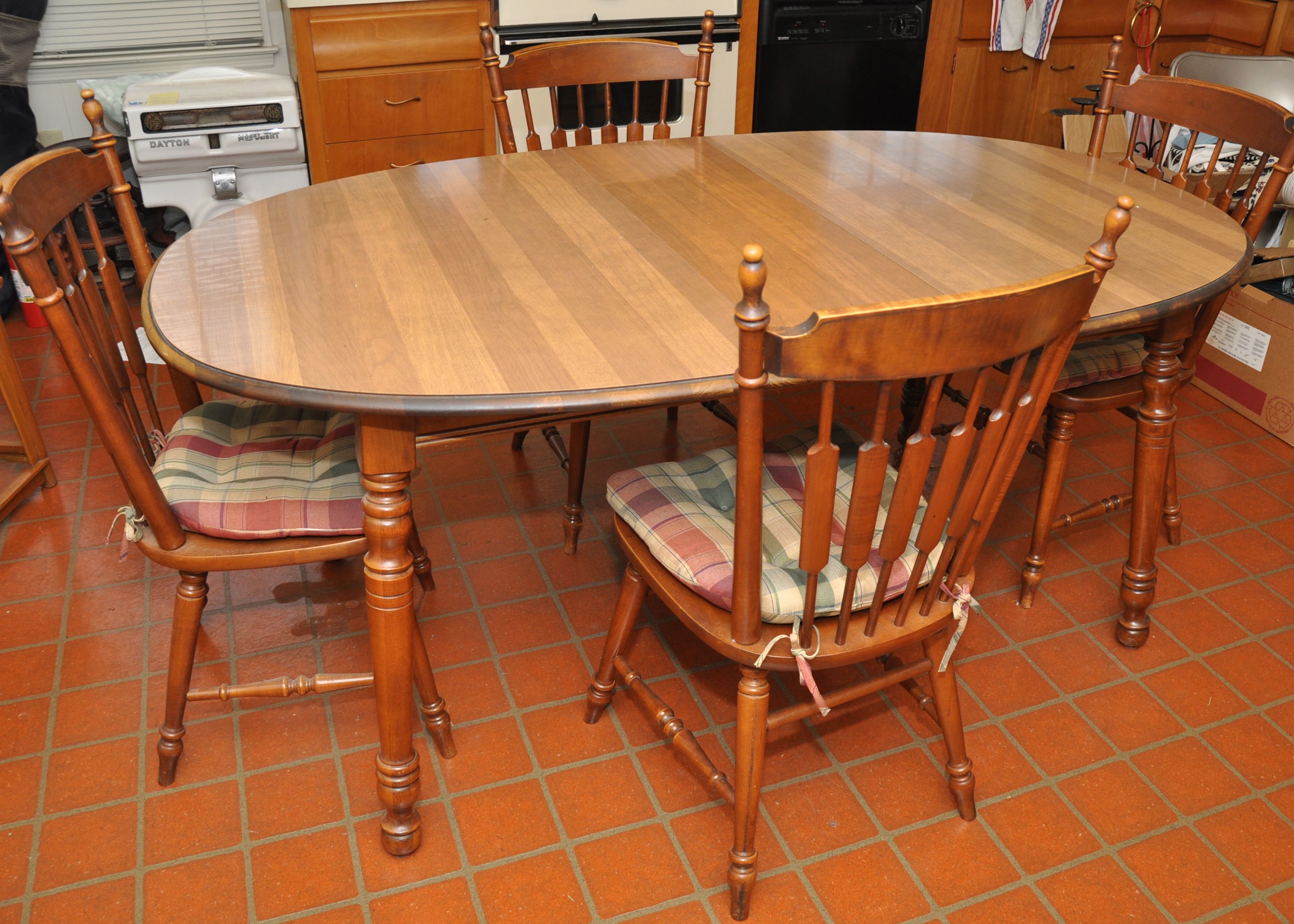 Vintage Early American Style Dining Set