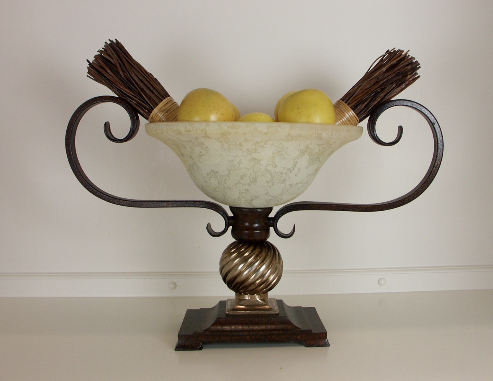 Large Silky Way Glass Bowl Display