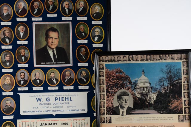 Two 1960s Presidential Themed Advertisement Poster Calendars