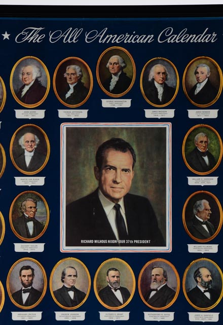 Two 1960s Presidential Themed Advertisement Poster Calendars