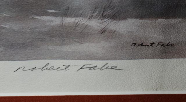 Signed Robert Fabe Lithograph