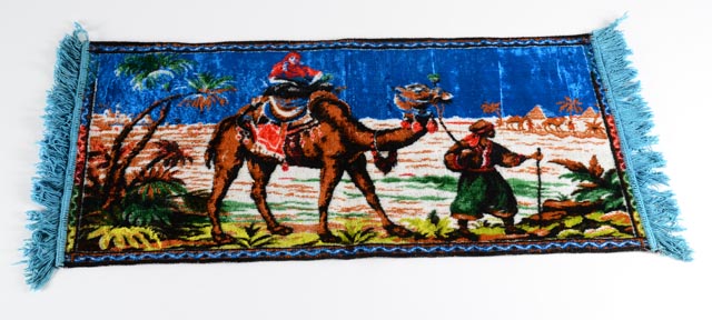 Two Vintage Scenic Wall Tapestry Rugs