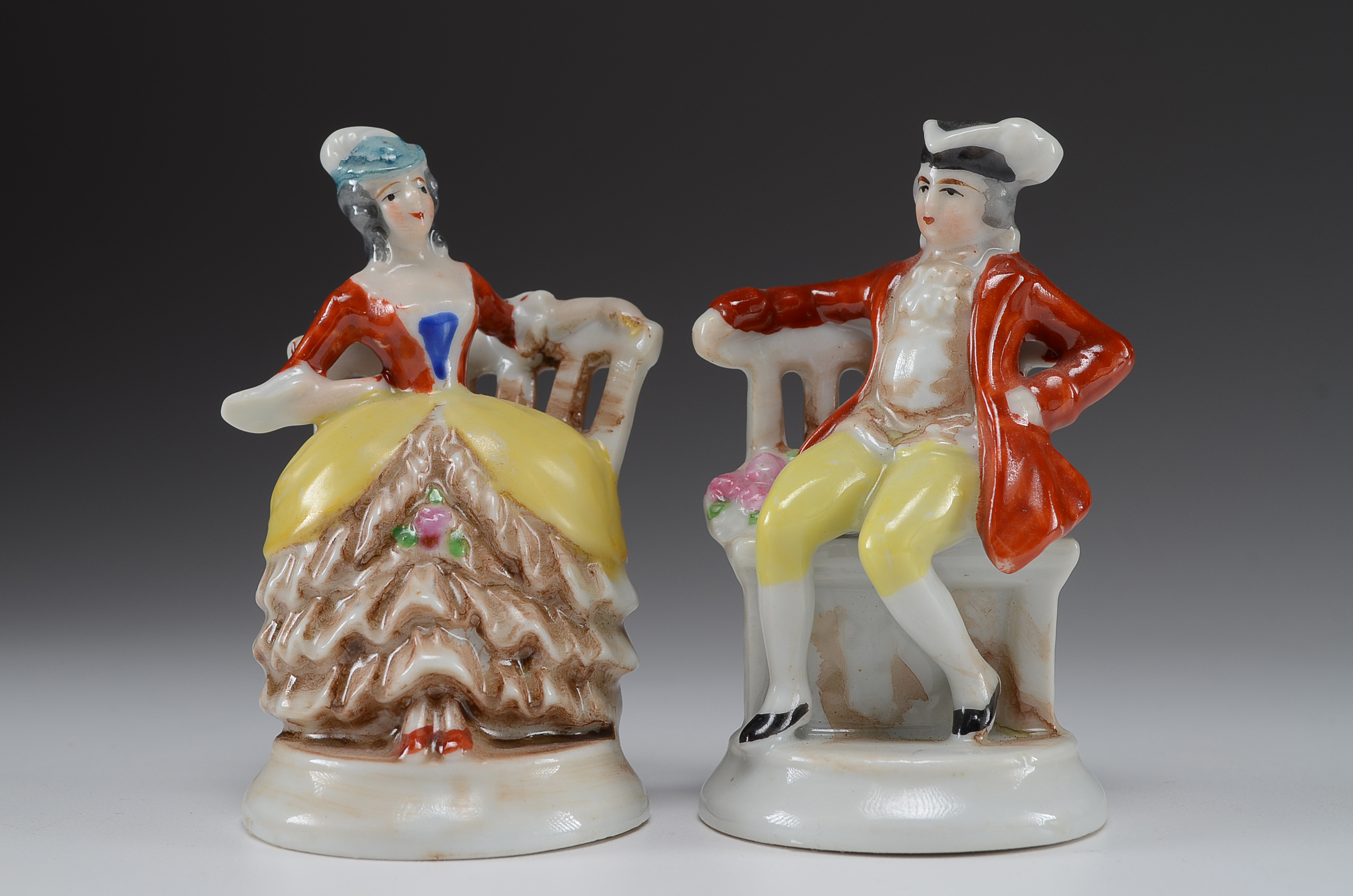 Vintage Porcelain Figurines and Chase Plaques