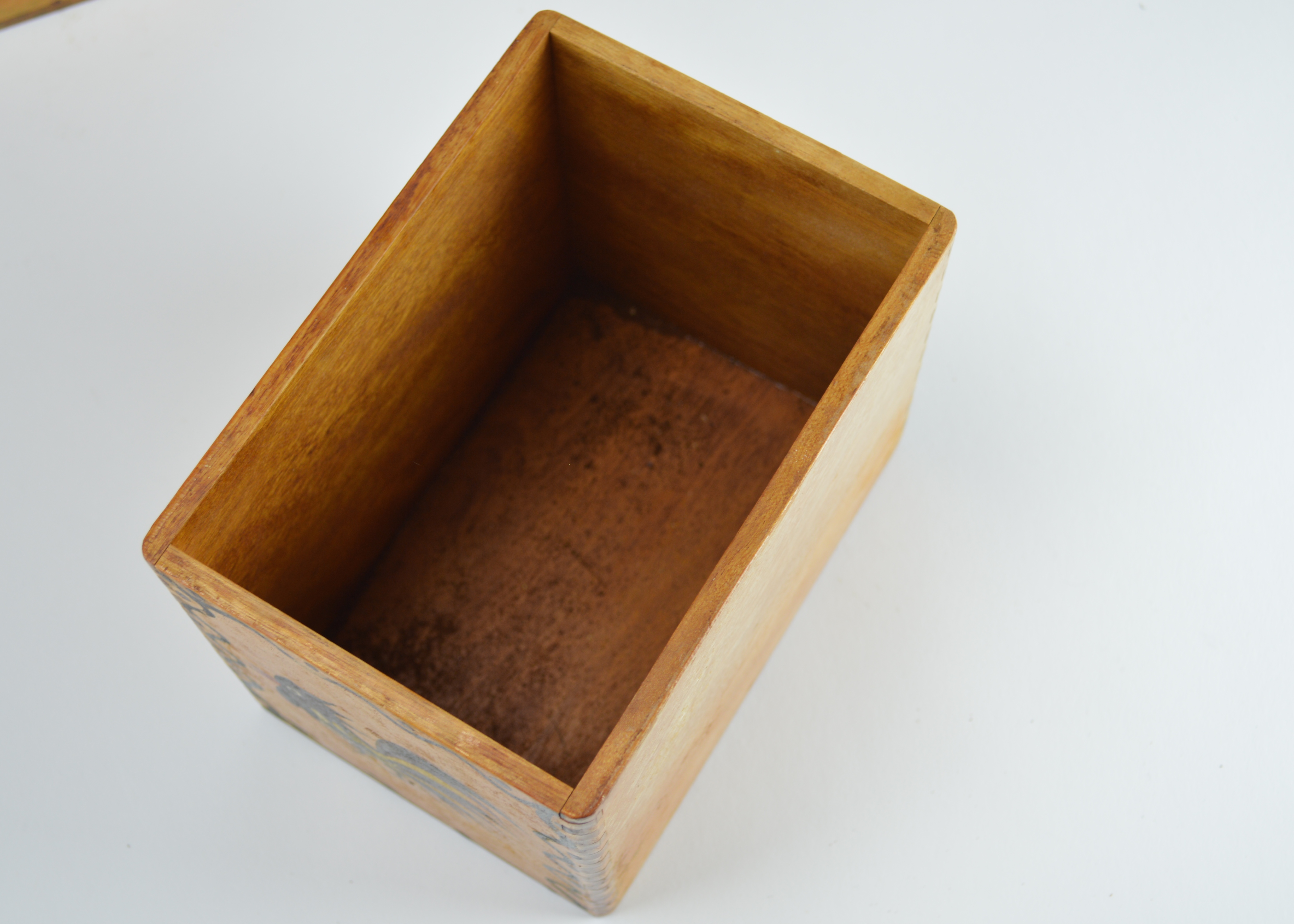 Rooster Themed Wood 'Woodpecker Ware' Canisters and Bread Box