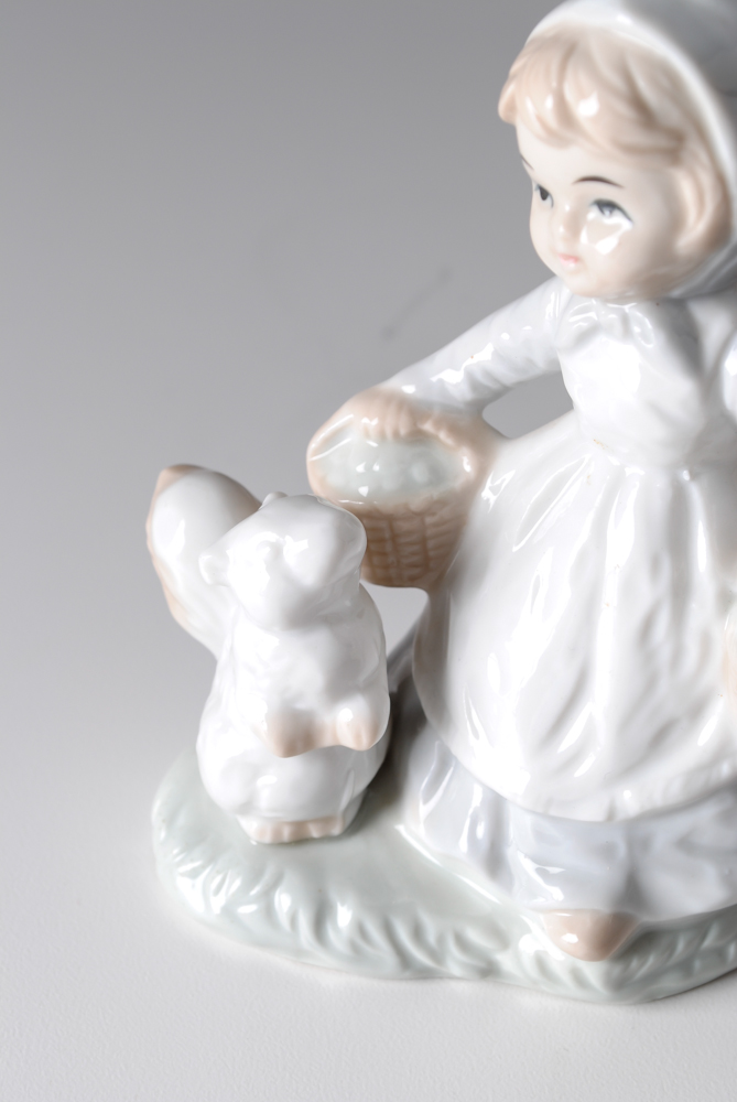 Group of Three Porcelain Little Girl Figurines