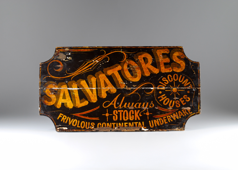 Antique Wood Store Sign