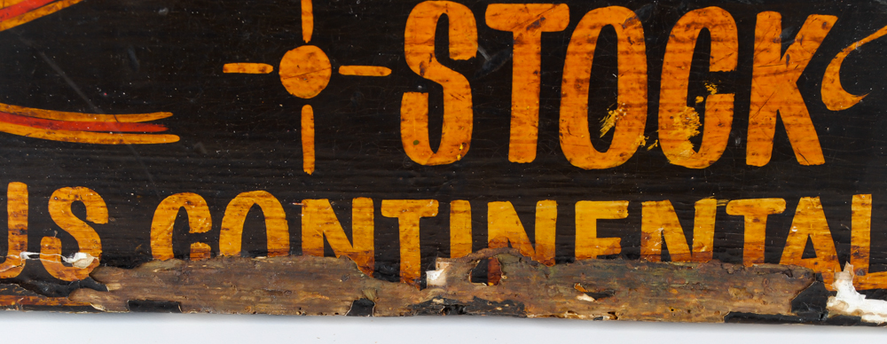Antique Wood Store Sign