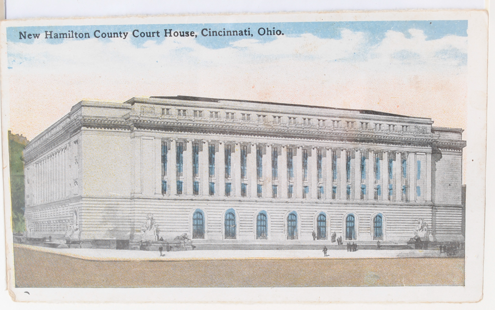 1922 Scripture Text Calendar and Framed Postcards