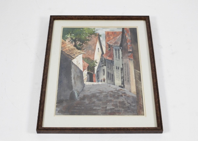 Original Watercolor Signed Homer Hacker