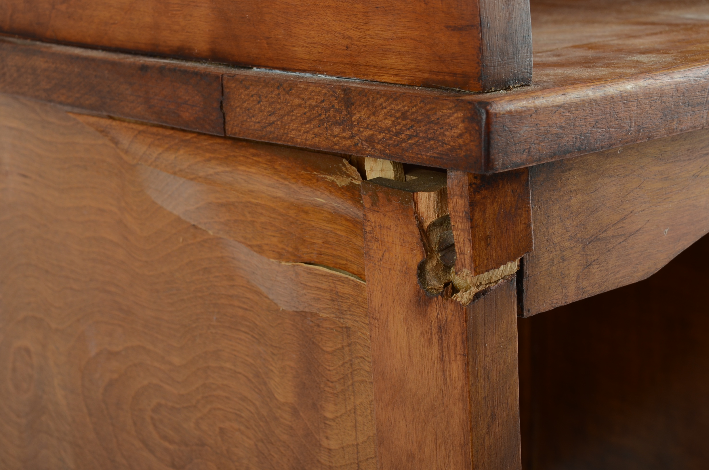 Vintage Miniature Roll-Top Desk and Chair