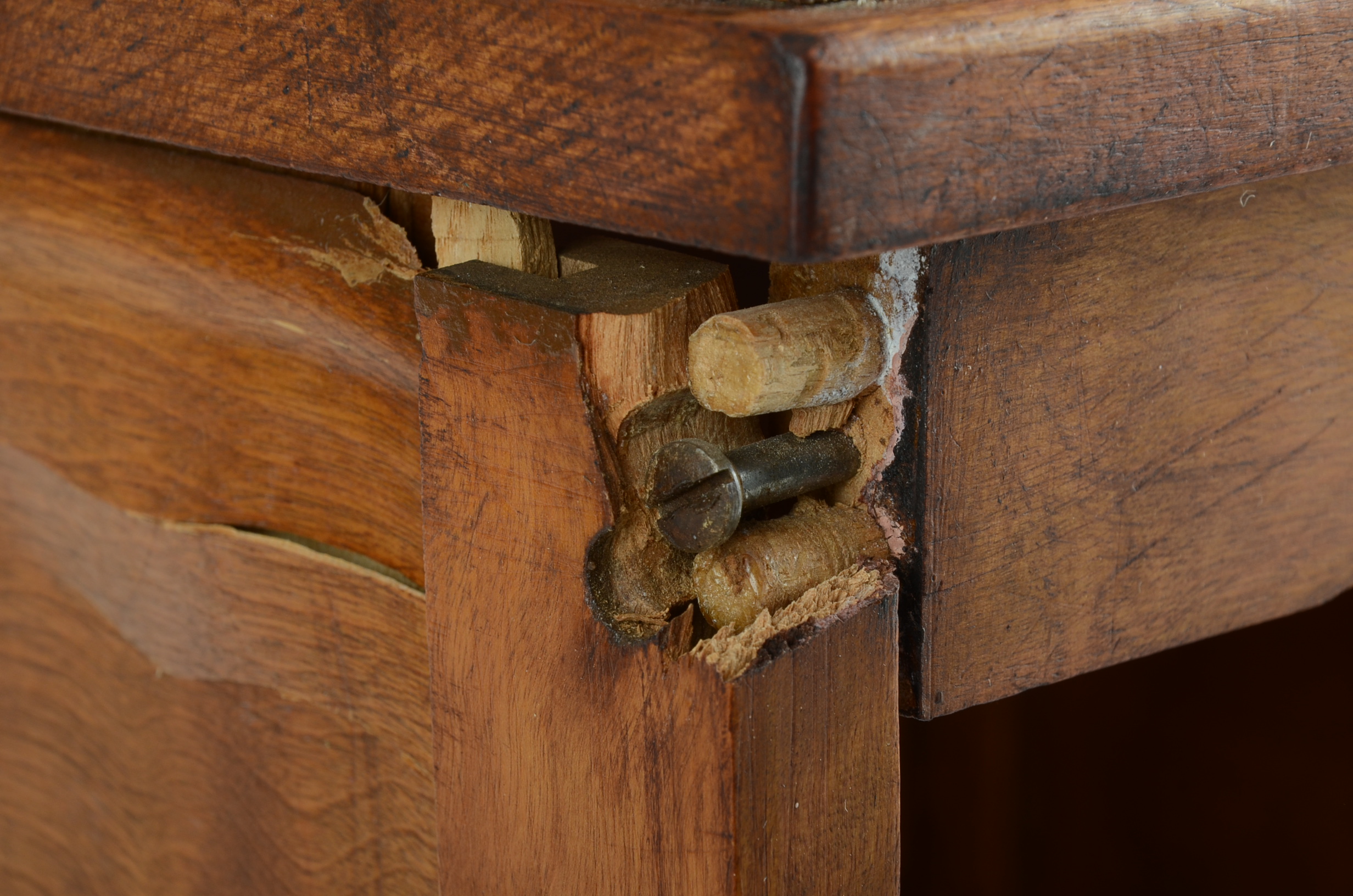 Vintage Miniature Roll-Top Desk and Chair