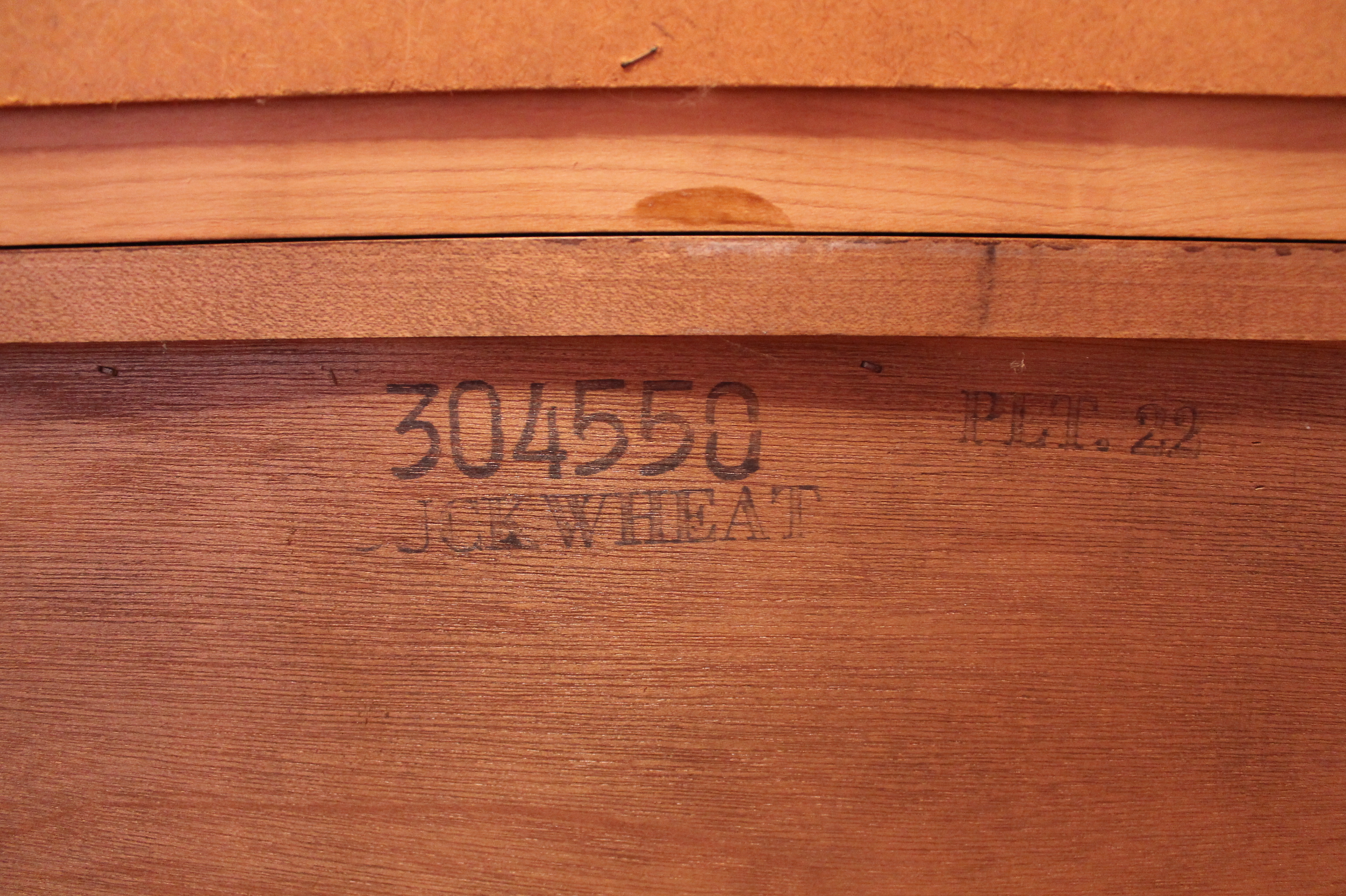 Vintage Kling Colonial Solid Maple Dresser with Framed Mirror