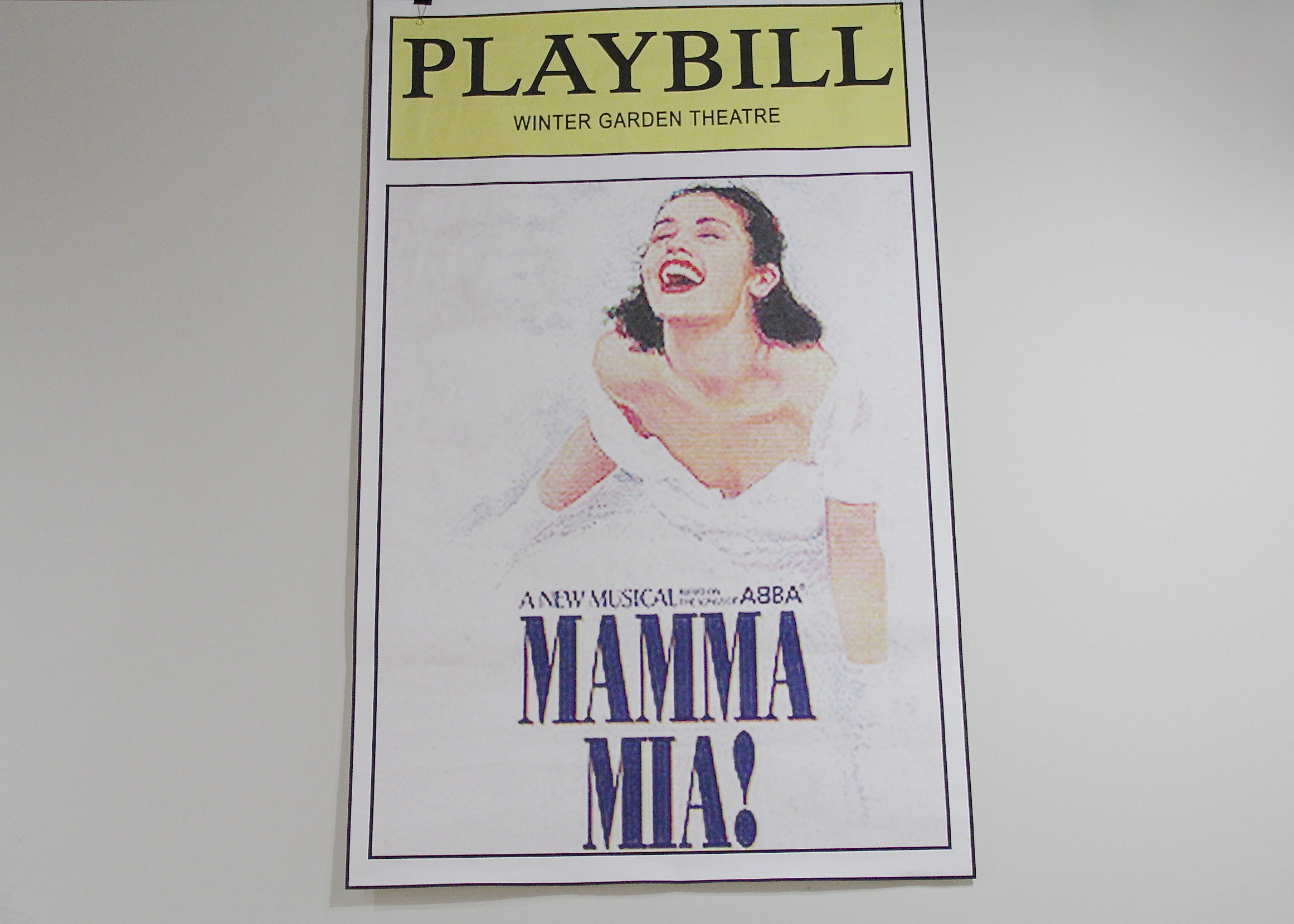 "Mamma Mia" Playbill Poster