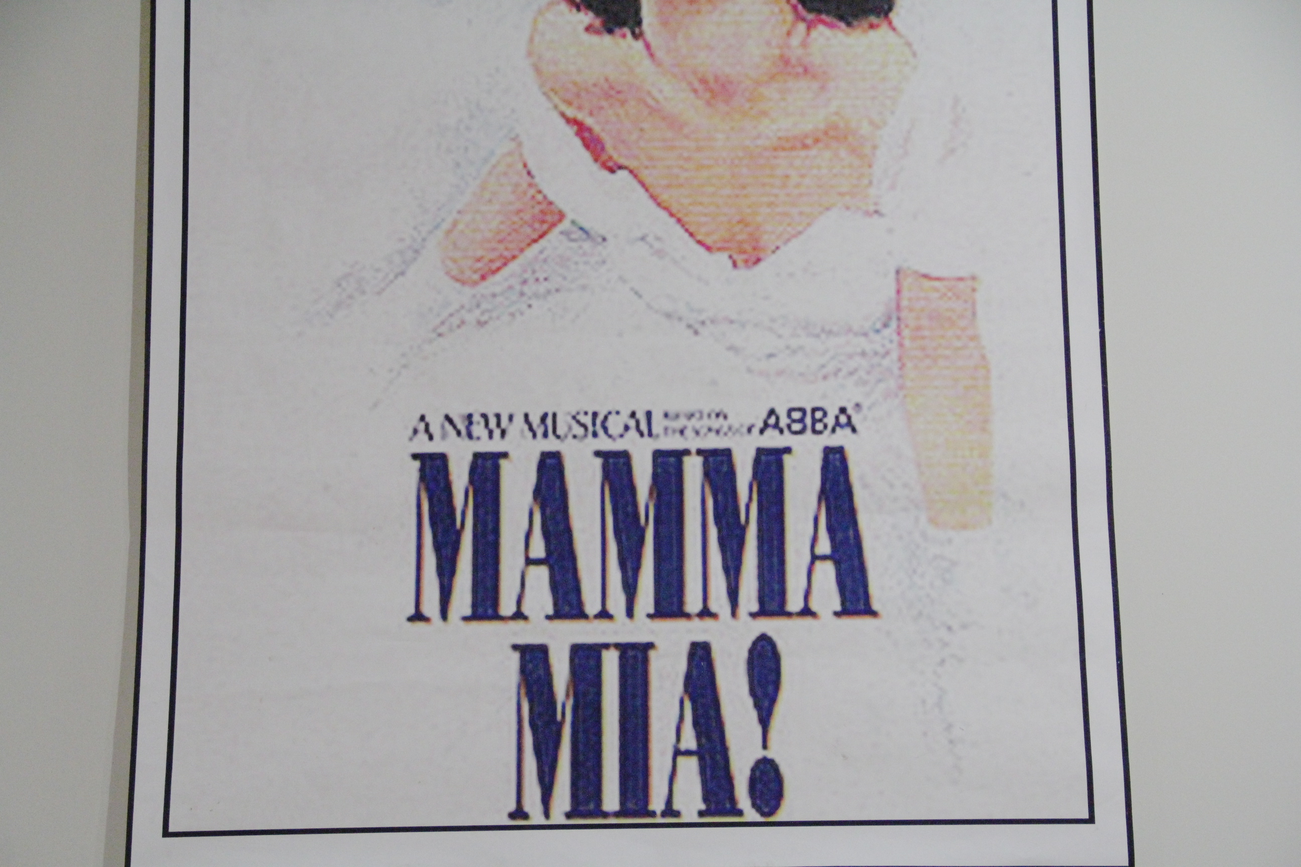 "Mamma Mia" Playbill Poster