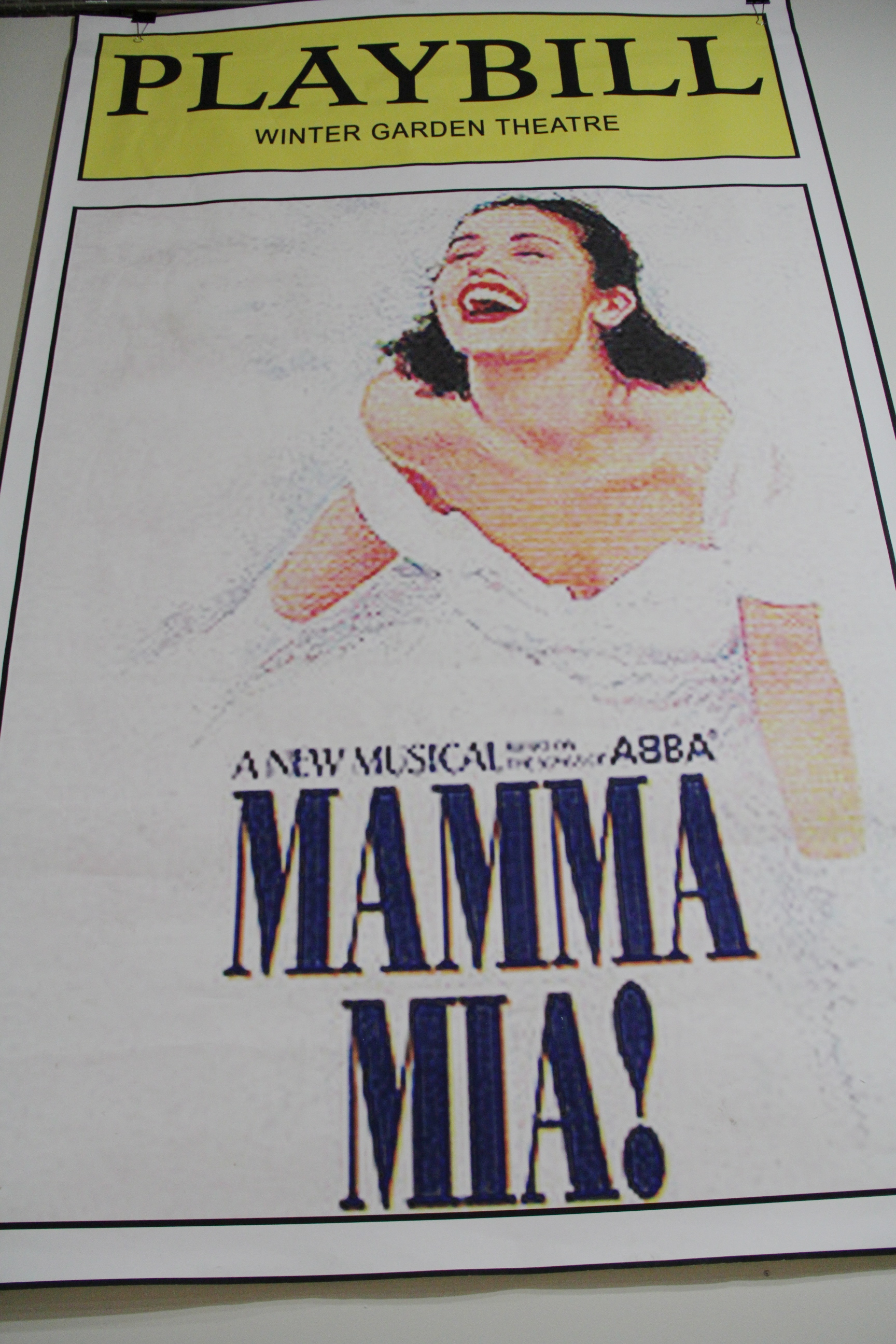 "Mamma Mia" Playbill Poster