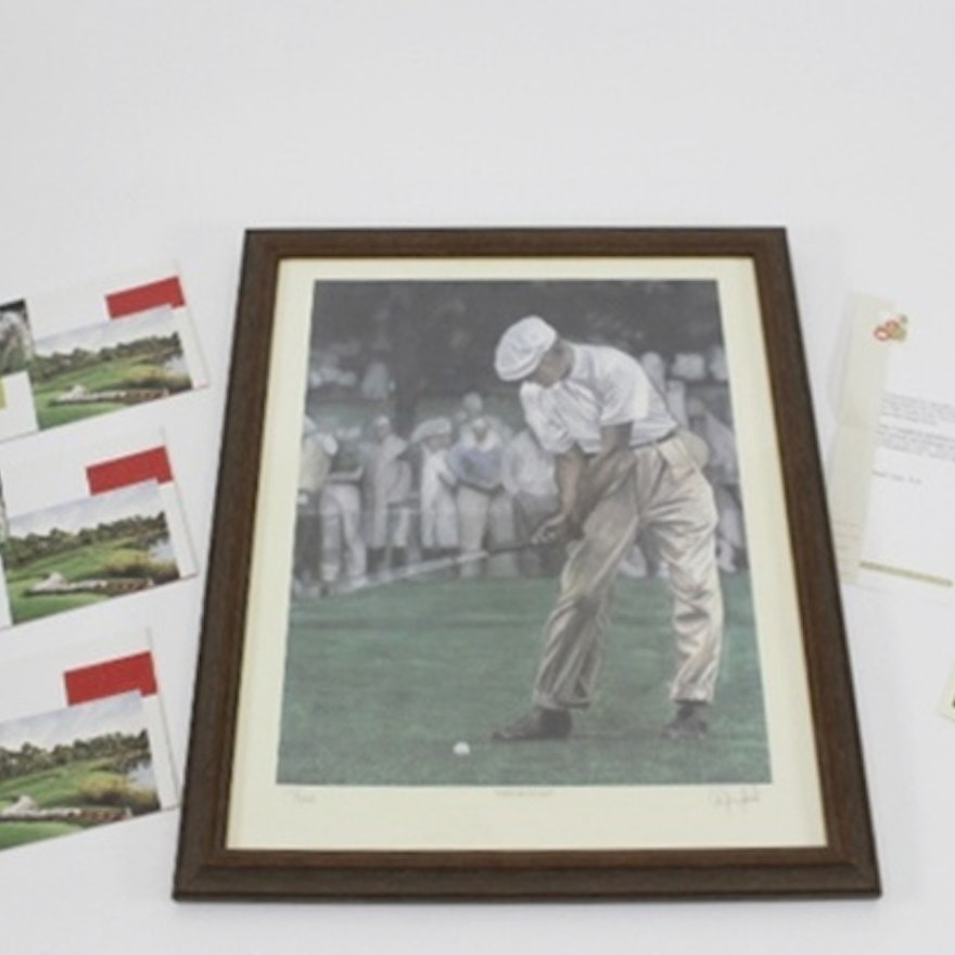 "Ben Hogan" Signed Print by Amy Youngblood 19/350
