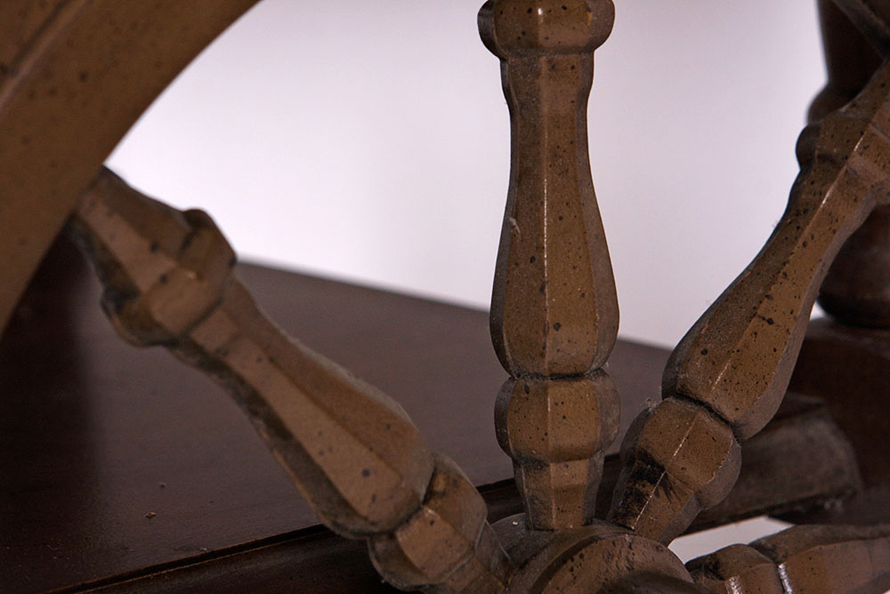 Vintage Wooden Tea Cart on Casters