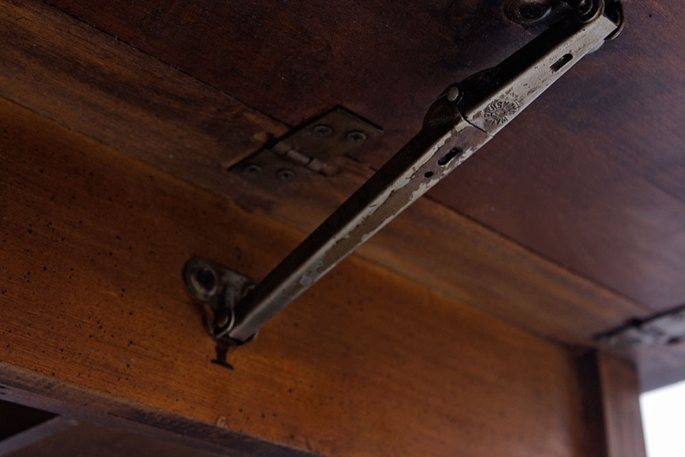 Vintage Wooden Tea Cart on Casters