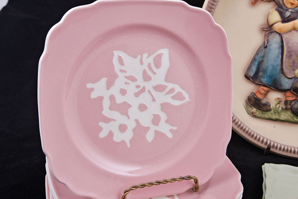 Assortment of Small Plates and Salt and Pepper Shakers