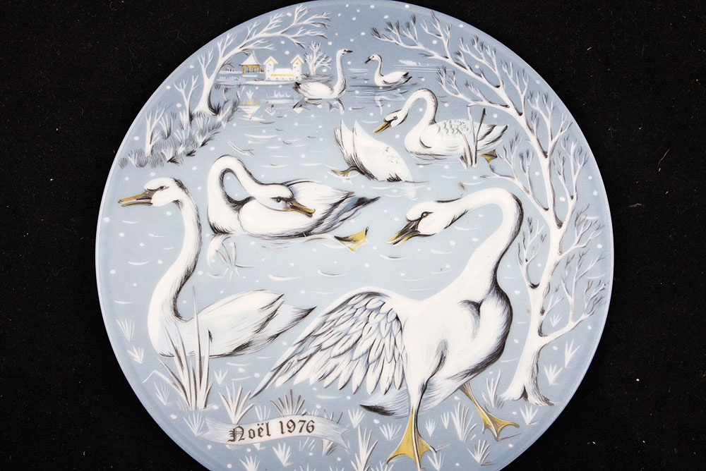 Set of Five Christmas Plates