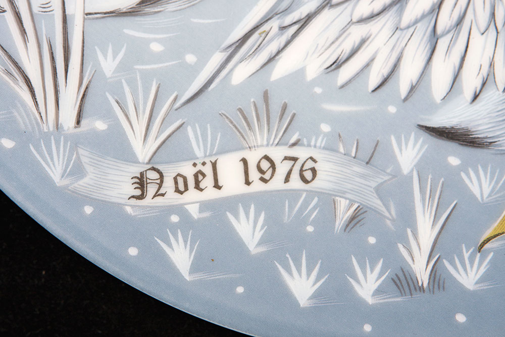 Set of Five Christmas Plates