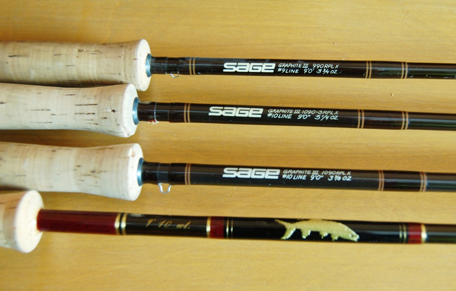 DB Dun Fly Fishing Rod Hard Case and Four Fly Fishing Rods