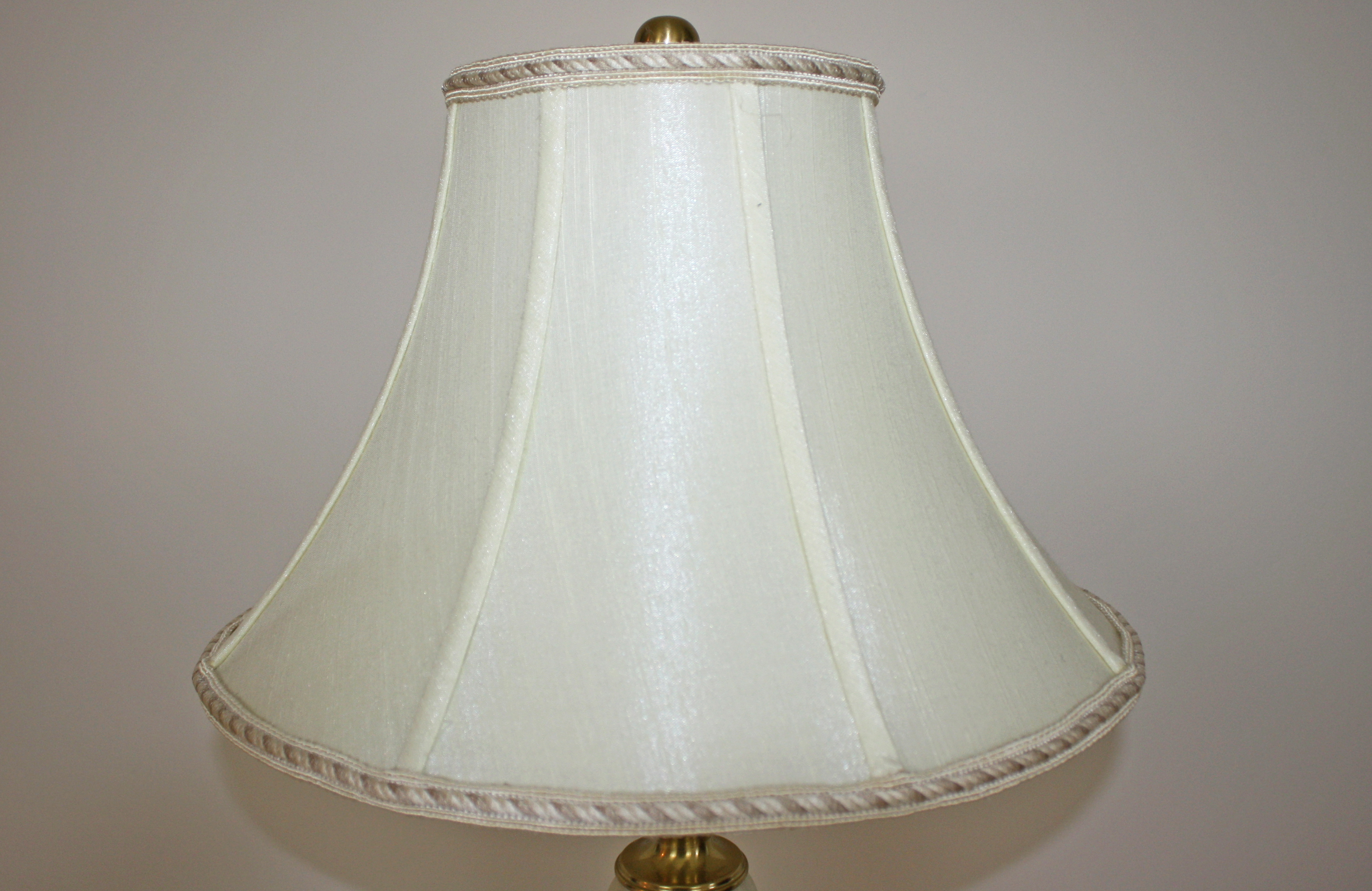 Pair of Lenox Brass and Porcelain Table Lamps