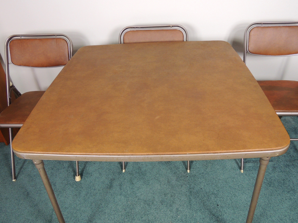 Samsonite Folding Card Table and Chairs