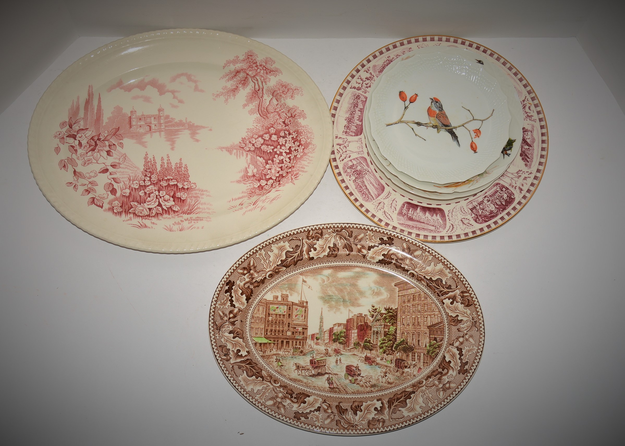 Collection of China Plates and Trays