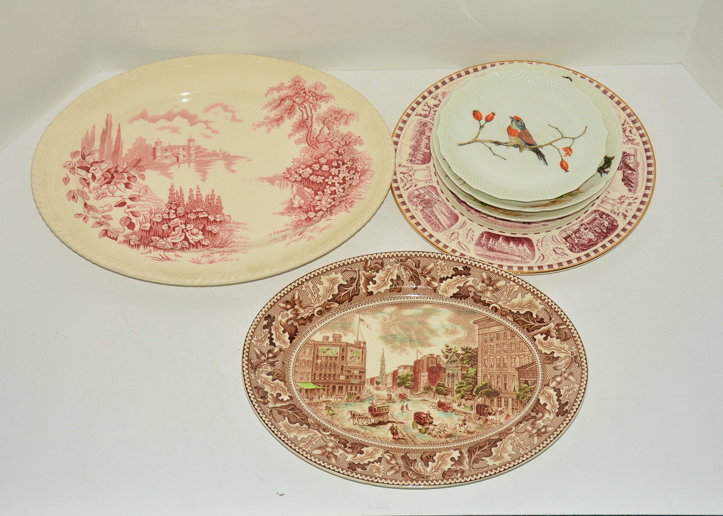 Collection of China Plates and Trays