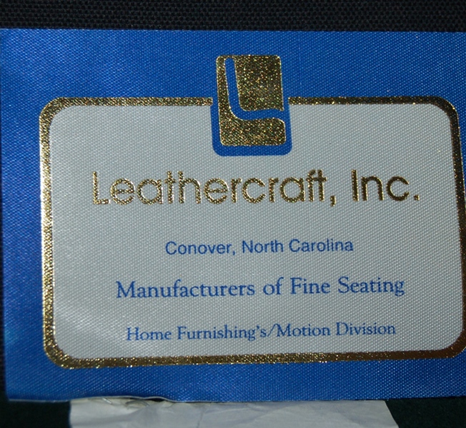 Leathercraft Leather Lounge Chair and Ottoman