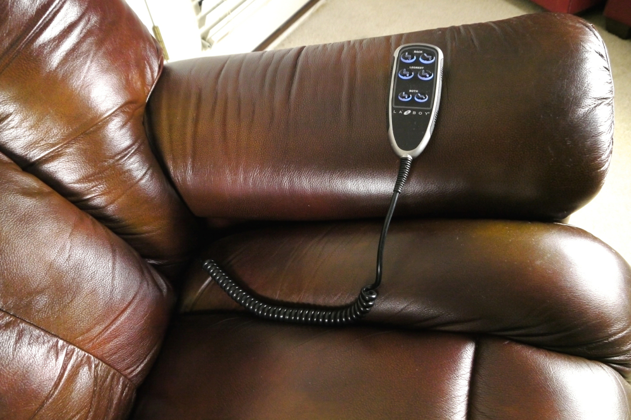 Leather Power Recliner by La-Z-Boy