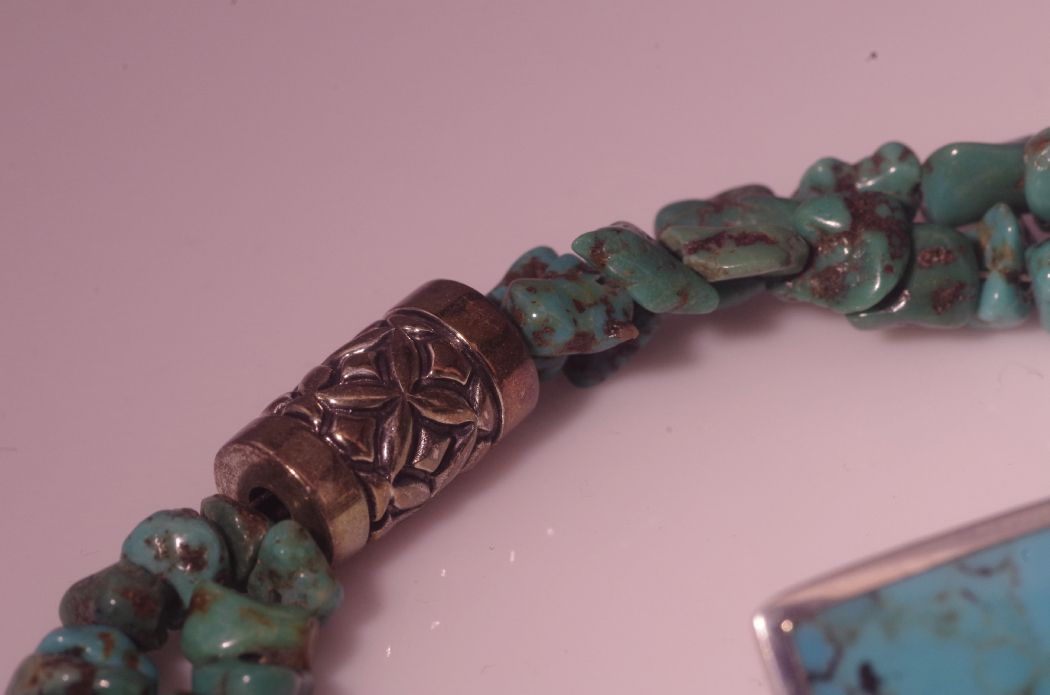 Sterling Silver and Turquoise Bracelet and Earrings